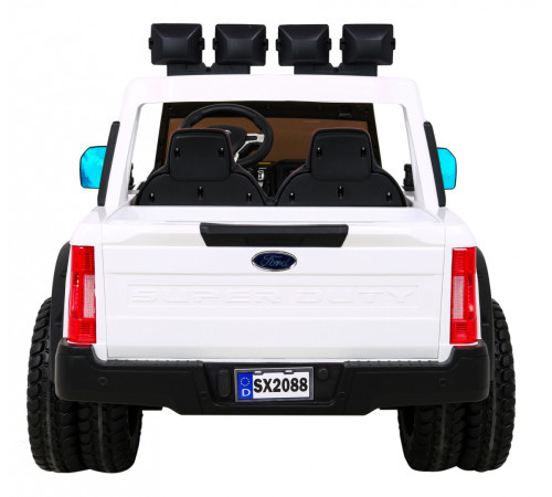 Дитяча акумуляторна машинка Ford Super Duty Біла Дитяча акумуляторна машинка Ford Super Duty Біла
