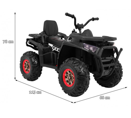 Дитячий акумуляторний квадроцикл Quad ATV Desert Чорний Дитячий акумуляторний квадроцикл Quad ATV Desert Чорний