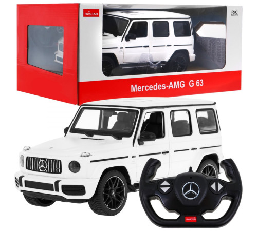 Автомобіль на дистанційному керуванні + пульт 2,4 ГГц Mercedes-AMG G63 білий RASTAR модель 1:14
