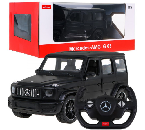 Авто на дистанційному керуванні + пульт 2,4 ГГц Mercedes-AMG G63 black RASTAR модель 1:14 Авто на дистанційному керуванні + пульт 2,4 ГГц Mercedes-AMG G63 black RASTAR модель 1:14