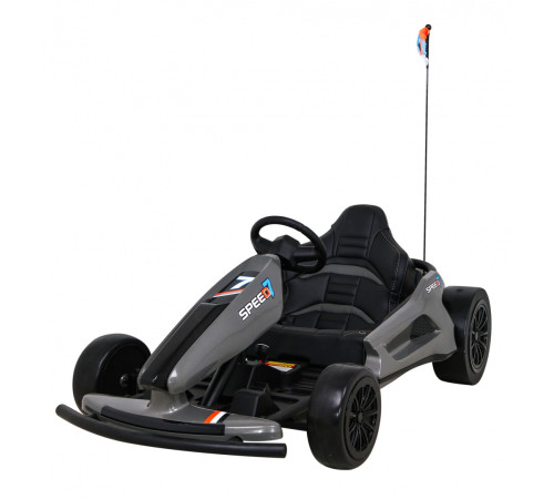 Дитячий акумуляторний картинг Speed ​​​​7 Drift King Сірий
