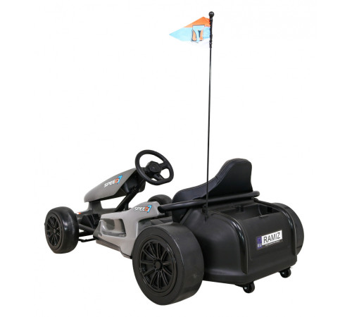 Дитячий акумуляторний картинг Speed ​​​​7 Drift King Сірий