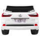 Lexus LX570 2-місний дитячий автомобіль Білий + Пульт + EVA Диски + Радіо MP3 + LED
