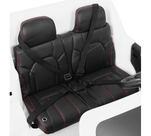 Lexus LX570 2-місний дитячий автомобіль Білий + Пульт + EVA Диски + Радіо MP3 + LED