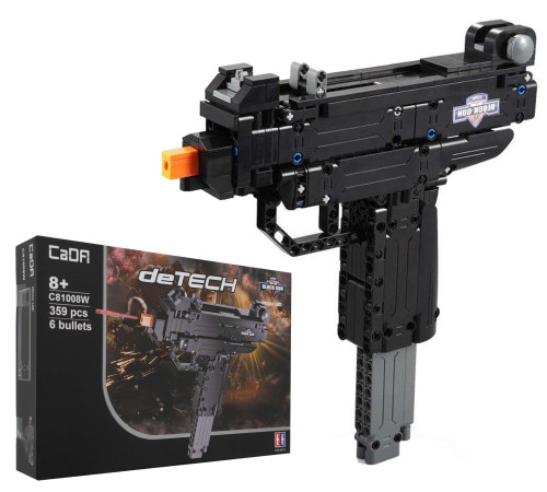 Набір 359 CaDA Construction Bricks Micro UZI гвинтівка для дітей 8+ Набір 359 CaDA Construction Bricks Micro UZI гвинтівка для дітей 8+