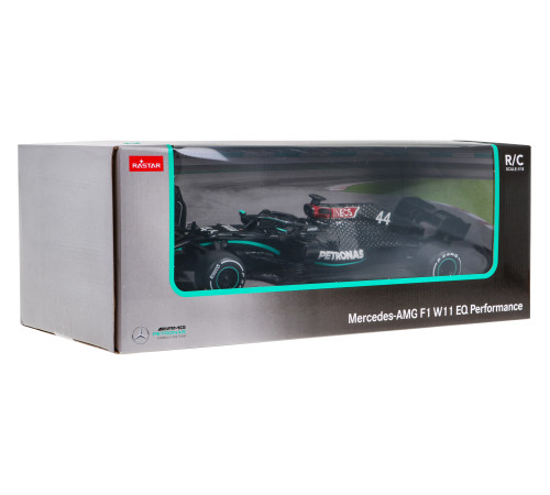 Дистанційно керований гоночний автомобіль + пульт Mercedes-AMG F1 W11 EQ Performance RASTAR модель 1:18 Дистанційно керований гоночний автомобіль + пульт Mercedes-AMG F1 W11 EQ Performance RASTAR модель 1:18