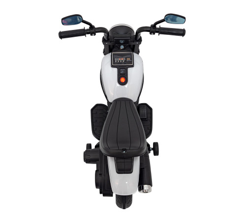 Дитячий акумуляторний мотоцикл Чоппер FASTER Білий + FM Радіо + Аудіо панель + LED Дитячий акумуляторний мотоцикл Чоппер FASTER Білий + FM Радіо + Аудіо панель + LED