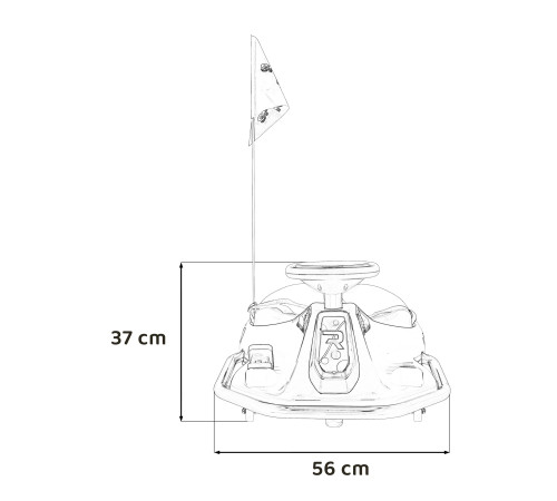 Дитяча акумуляторна машинка Racing Drifter Чорна Дитяча акумуляторна машинка Racing Drifter Чорна