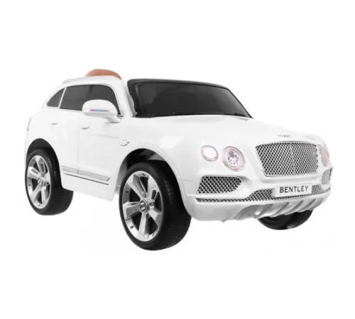 Дитячий автомобіль на акумуляторі Bentley Bentayga білий + колеса EVA + MP3 радіо + пульт дистанційного керування
