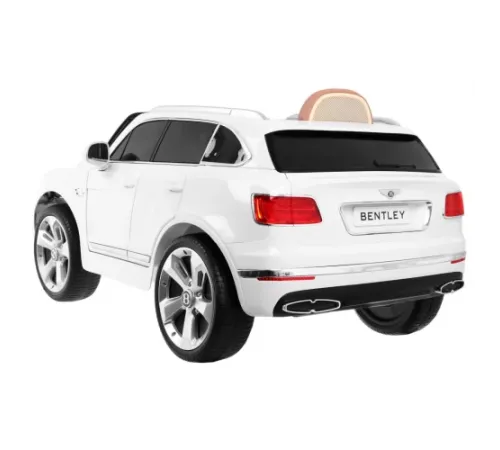 Дитячий автомобіль на акумуляторі Bentley Bentayga білий + колеса EVA + MP3 радіо + пульт дистанційного керування