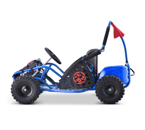 Дитячий акумуляторний картинг Fast Dragon Blue 30 км/год 