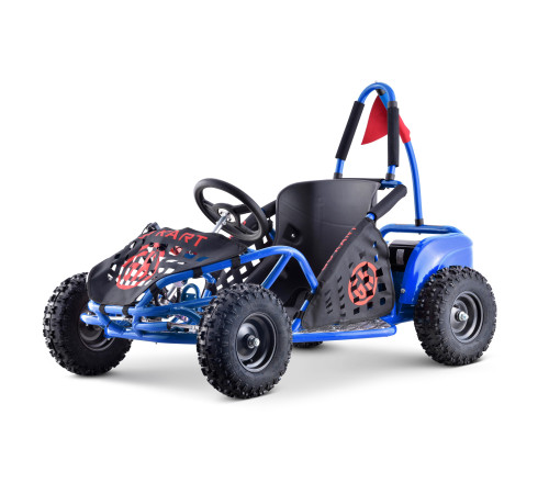 Дитячий акумуляторний картинг Fast Dragon Blue 30 км/год 