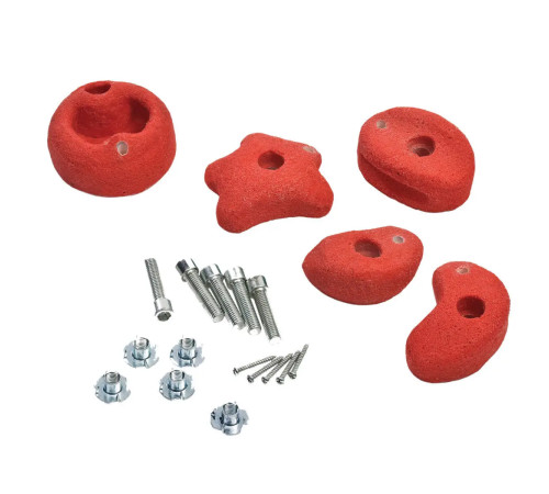 Набір зачепів для скеледрому WCG 5 штук L-розмір