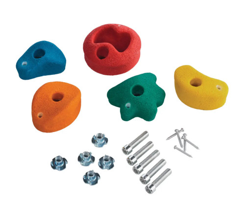 Набір зачепів для скеледрому WCG 5 штук L-розмір