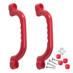 Пластикові ручки WCG для дитячого майданчика 250 мм - червоні