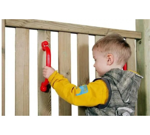 Пластикові ручки WCG для дитячого майданчика 250 мм - червоні