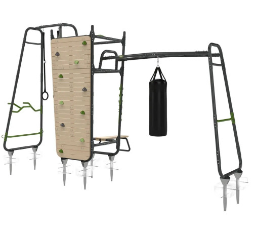 Спортивний комплекс Exit GetSet MB610, 606 х 225 х 322 см - сірий