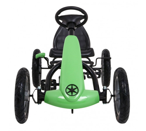 Дитячий педальний картинг STAR 3+ Green + Регулювання сидіння + Надувні колеса