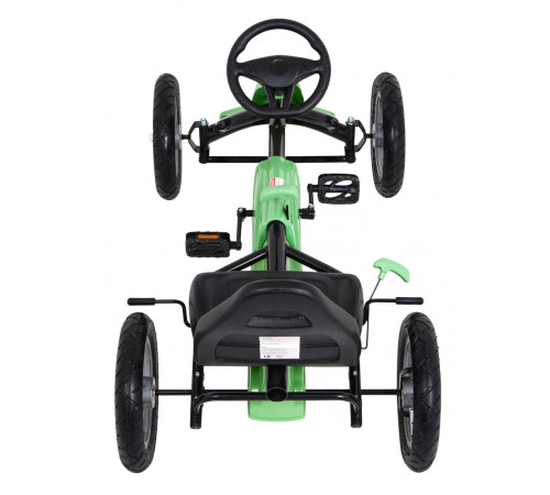 Дитячий педальний картинг STAR 3+ Green + Регулювання сидіння + Надувні колеса