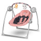 Дитяче крісло-гойдалка Lionelo RUBEN PINK BABY 69 х 63 х 70 см - рожева