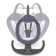Крісло-гойдалка Lionelo RALF GREY WHITE 70 х 65 х 82 см - біло-сіра