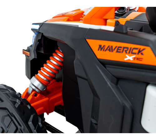 Дитяча акумуляторна машинка Баггі Maverick Turbo RR Помаранчева Дитяча акумуляторна машинка Баггі Maverick Turbo RR Помаранчева