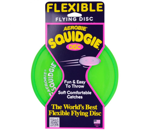Літаючий диск фризбі AEROBIE Squidgie Green - зелений Літаючий диск фризбі AEROBIE Squidgie Green - зелений