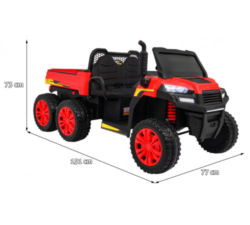 Дитяча акумуляторна машинка Farmer Truck Червона Дитяча акумуляторна машинка Farmer Truck Червона