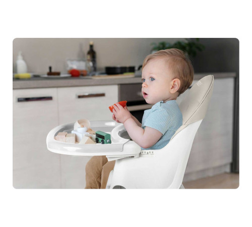 Стільчик для годування зі столиком Ricokids Milo сірий Стільчик для годування зі столиком Ricokids Milo сірий