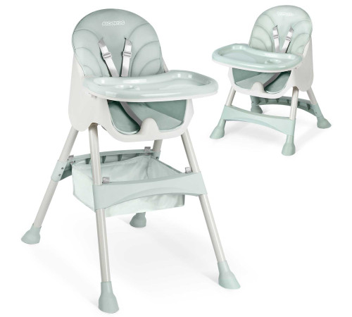 Стільчик для годування зі столиком Ricokids Milo 79 х 62 х 94 см - зелено-білий