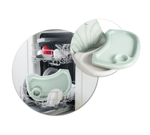 Стільчик для годування зі столиком Ricokids Milo 79 х 62 х 94 см - зелено-білий