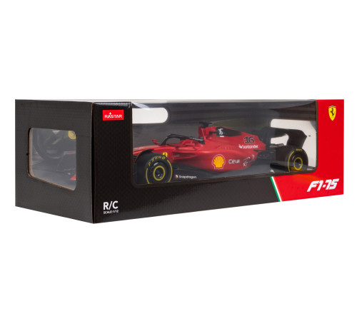 Ferrari F1 75 червоний RASTAR модель 1:12 Гоночний автомобіль на дистанційному керуванні + пульт 2,4 ГГц + наклейки Ferrari F1 75 червоний RASTAR модель 1:12 Гоночний автомобіль на дистанційному керуванні + пульт 2,4 ГГц + наклейки