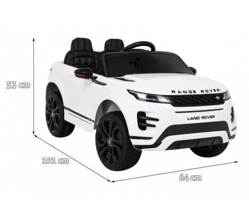 Дитяча акумуляторна машинка Range Rover Evoque Біла Дитяча акумуляторна машинка Range Rover Evoque Біла