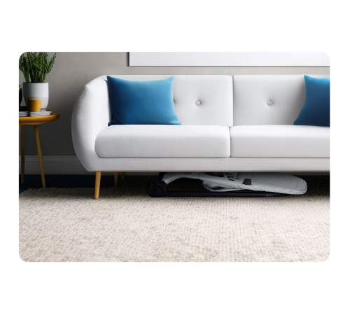 Крісло-гойдалка для немовлят Nukido з іграшками, 72 х 45,5 х 41-62 см - світло-сіра