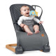 Крісло-гойдалка для немовлят Nukido, 72 х 45,5 х 41-62 см - темно-сіра