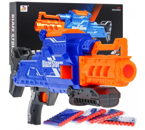 Дитяча автоматична рушниця 8+ Blaze Storm + 40 довгих пінопластових куль Дитяча автоматична рушниця 8+ Blaze Storm + 40 довгих пінопластових куль