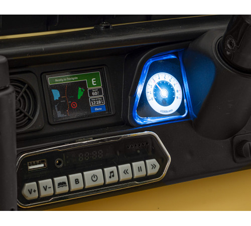 Toyota FJ Cruiser для дітей бежевий + пульт дистанційного керування + повний привід + LED аудіо + EVA + Free Start