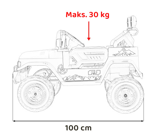Toyota FJ Cruiser для дітей бежевий + пульт дистанційного керування + повний привід + LED аудіо + EVA + Free Start