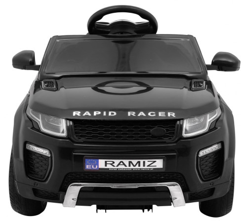 Дитячий електромобіль Rapid Racer Black + Пульт + Вільний старт + EVA + MP3 LED Дитячий електромобіль Rapid Racer Black + Пульт + Вільний старт + EVA + MP3 LED