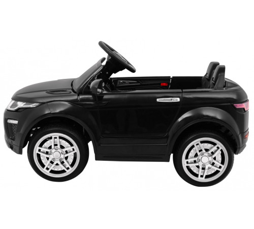 Дитячий електромобіль Rapid Racer Black + Пульт + Вільний старт + EVA + MP3 LED Дитячий електромобіль Rapid Racer Black + Пульт + Вільний старт + EVA + MP3 LED