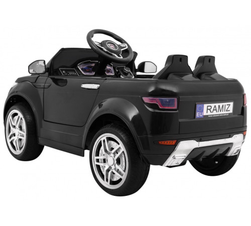 Дитячий електромобіль Rapid Racer Black + Пульт + Вільний старт + EVA + MP3 LED Дитячий електромобіль Rapid Racer Black + Пульт + Вільний старт + EVA + MP3 LED