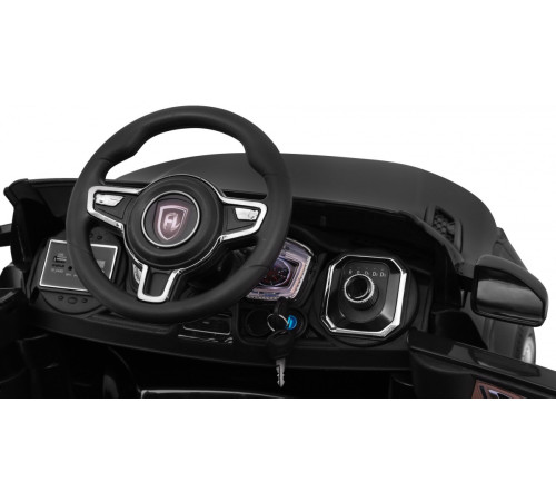 Дитячий електромобіль Rapid Racer Black + Пульт + Вільний старт + EVA + MP3 LED Дитячий електромобіль Rapid Racer Black + Пульт + Вільний старт + EVA + MP3 LED