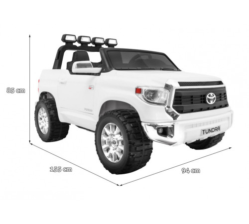 Дитяча акумуляторна машинка Toyota Tundra XXL Біла Дитяча акумуляторна машинка Toyota Tundra XXL Біла