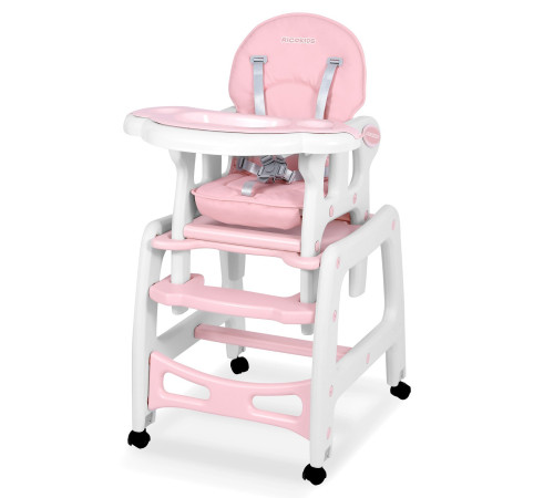 Стільчик для годування 5-в-1 Ricokids Sinco 57,5 х 104 см - рожево-білий Стільчик для годування 5-в-1 Ricokids Sinco 57,5 х 104 см - рожево-білий