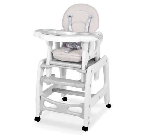 Стільчик для годування 5-в-1 Ricokids Sinco 57,5 х 104 см - сіро-білий Стільчик для годування 5-в-1 Ricokids Sinco 57,5 х 104 см - сіро-білий