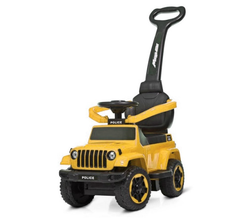 Каталка-толокар Spoko SP-219 2в1 з батьківською ручкою жовтий