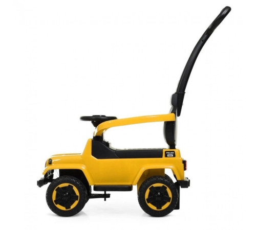 Каталка-толокар Spoko SP-219 2в1 з батьківською ручкою жовтий