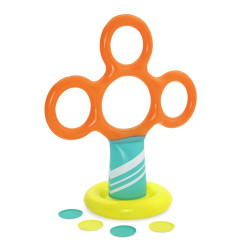 Стійка для фрисбі з обручами для дітей Bestway 122 x 64 x 135 см - різнокольорова