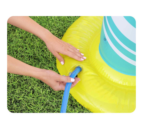 Стійка для фрисбі з обручами для дітей Bestway 122 x 64 x 135 см - різнокольорова