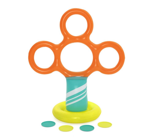 Стійка для фрисбі з обручами для дітей Bestway 122 x 64 x 135 см - різнокольорова